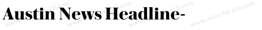 Austin News Headline字体转换
